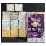 23 boxes of ultra soft premium facial tissues