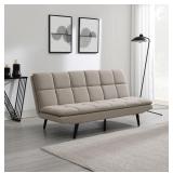(MSRP: $439) Eden Fabric Convertible Futon Sofa