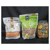 Almond Pecan nut clusters 20oz. Pecan Halves