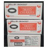 3- Dried Cherries 4lb each box
