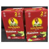 2- 60oz. Boxes of Sun Maid Raisins (July 17,