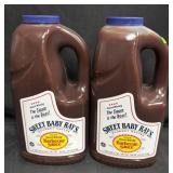 2- 1 Gallon Jugs of Sweet Baby Rays Barbecue