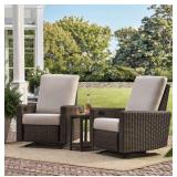 (MSRP: $1199) Wexley Recliner Set with Sunbrella