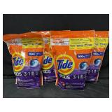 4- 39ct. Bags of Tide 3-in-1 Laundry Detergent