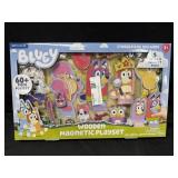 60pc. Bluey Wooden Magnetic Playset