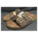 Ladies Mountain Sole double buckle leather