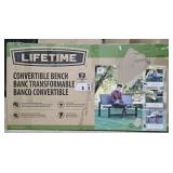 Lifetime Convertible Bench. Not checked for