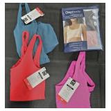 Women's size X-Small active tank tops and bra