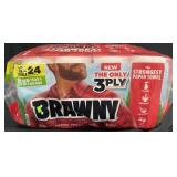 12 double rolls Brawny paper towels