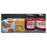 6-15 oz Del Monte sliced peaches, 2-74oz