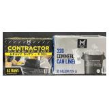 42-42 gal. Contractor clean-up bags & 320-33 gal.