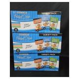 3- Snack Factory pretzels 24 count variety pack