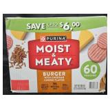 Purina moist and meaty dog food 60 pouches