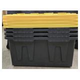 27 Gallon Heavy-Duty Black and Yellow Storage