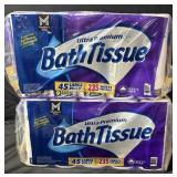 2- Ultra Premium Bath Tissue 45 rolls