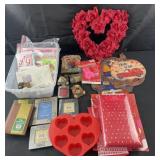 Group of greeting cards, picture frames,