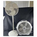2 floor fans, Wind Maxhine and Duracraft