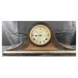 Antique Gilbert camelback mantle clock with key &