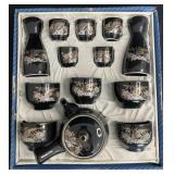 13 pc. Porcelain Sake set in original box