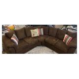 Ashley Furniture 2-piece curved sofa, each: 72' x