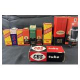 10 vintage TV & Radio tubes with original boxes