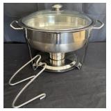 Seville commercial chafing dish with lid holder,