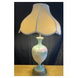 Vintage lamp with glass finial, 30' high