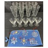 Group of Princess House Crystal ornaments &