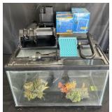 2 aquariums, filters and more, each: 20' x 10' x