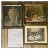 4 framed wall art, 18ï¿½-23ï¿½ high