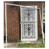 2 heavy metal doors and frame, each 36ï¿½ x 81ï¿½