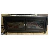 TV stand with 2 glass cabinet doors, 48ï¿½ x 20ï¿½ x