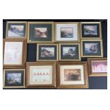Framed Thomas Kinkade & Anne Geddes wall art, 12