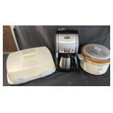 Cuisinart coffee maker, Crock-Pot and travel cake