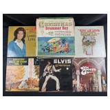 Group of vintage records, Elvis, Loretta Lynn and
