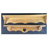 2 wooden wall shelves, 35ï¿½-40ï¿½ wide
