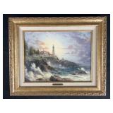 Thomas Kinkade ï¿½Clearing Stormsï¿½ canvas on board