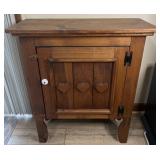 Antique style wood cabinet with porcelain knob,