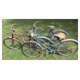 3 vintage bicycles, Ross ï¿½Central Parkï¿½, Western