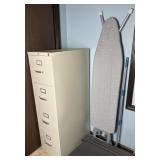 4-drawer metal file cabinet & ironing board