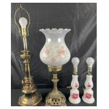 4 table lamps, 15ï¿½-31ï¿½ high