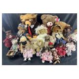 Group of dolls and stuffed animals, Boydï¿½s bears