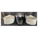 2 Hamilton Beach crock pots and Keurig coffee