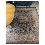 7ï¿½8ï¿½ x 10ï¿½ room size rug, black field with tan,