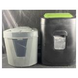 2 paper shredders, both turn on, 15ï¿½-22ï¿½ high