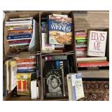 Collection of books: Elvis, cooking and more