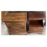 Wooden nightstand and side table, 26ï¿½ high