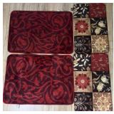 4 floor mats, 37ï¿½ x 26ï¿½ & 31ï¿½ x 19ï¿½