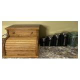 Bread box, canister set and plastic jar