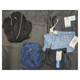 Women's size Large shorts, pants and bath robes.